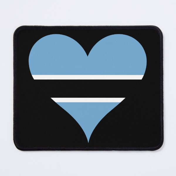 Item preview, Botswana Heart Flag - Pula! designed and sold by NTGUILTY.