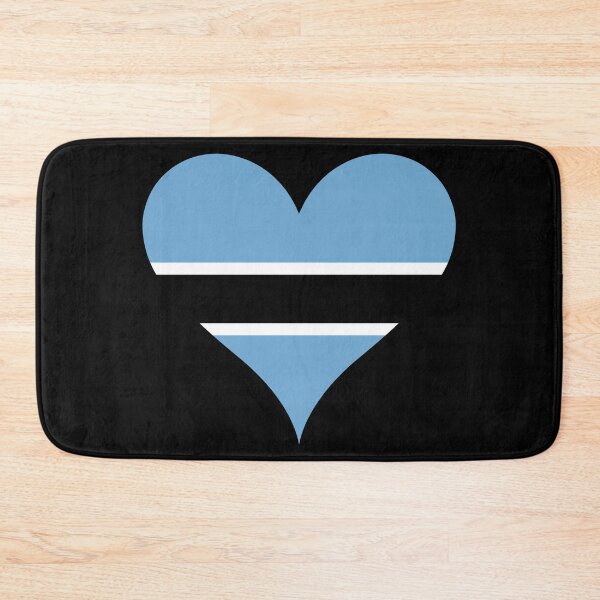 Item preview, Botswana Heart Flag - Pula! designed and sold by NTGUILTY.