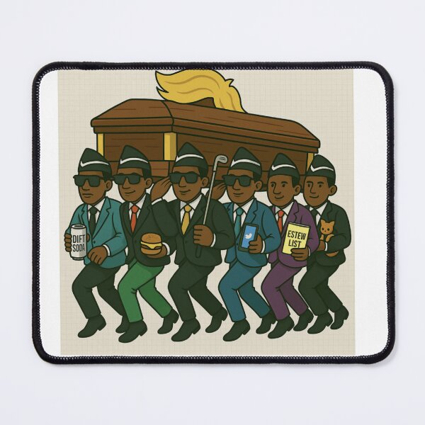 Item preview, FUNeral Dance Parody – Carrying the Golden Hair designed and sold by PoliticalSatire2025.