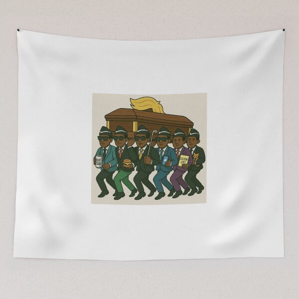 Item preview, FUNeral Dance Parody – Carrying the Golden Hair designed and sold by PoliticalSatire2025.