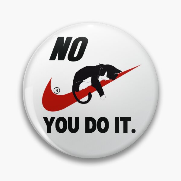Item preview, Nike Red check mark, black cat "NO YOU DO IT" designed and sold by Holy Coast Threads (Formerly ChristianFlower).