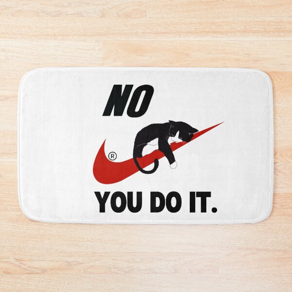 Item preview, Nike Red check mark, black cat "NO YOU DO IT" designed and sold by Holy Coast Threads (Formerly ChristianFlower).