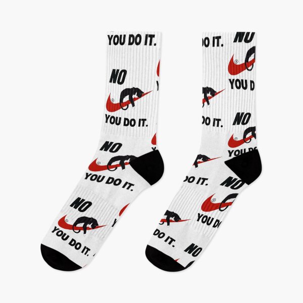 Item preview, Nike Red check mark, black cat "NO YOU DO IT" designed and sold by Holy Coast Threads (Formerly ChristianFlower).