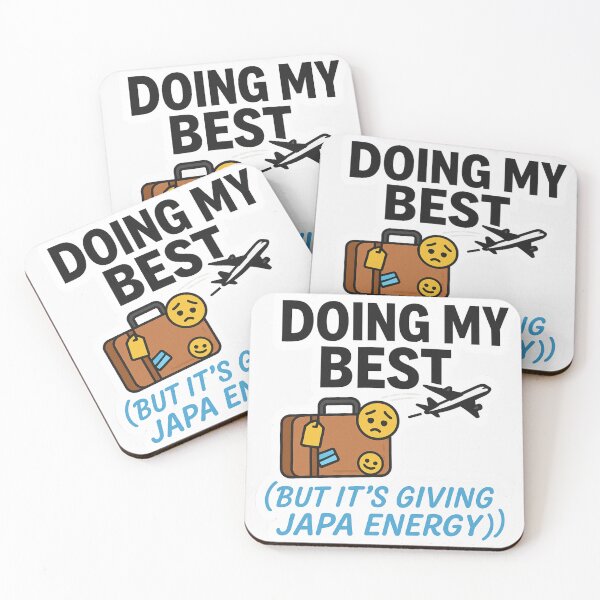 Item preview, Japa Energy – Nigerian Humor Sticker for Burnt-Out Hustlers designed and sold by astersgraphics.