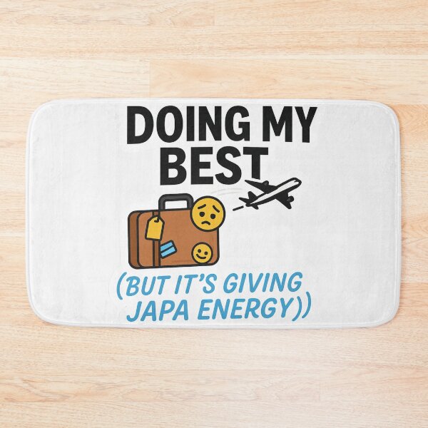 Item preview, Japa Energy – Nigerian Humor Sticker for Burnt-Out Hustlers designed and sold by astersgraphics.