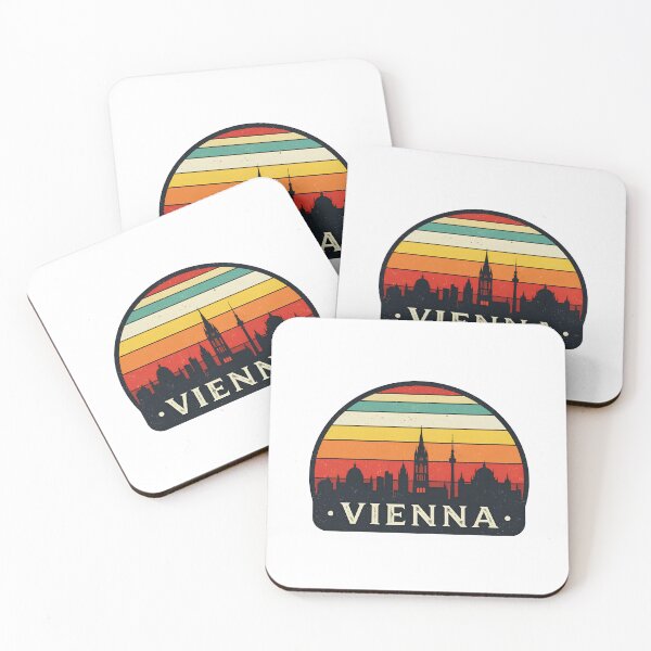 Artikelvorschau, Vienna Austria Travel Retro Emblem - Vintage Style Souvenir Design entworfen und verkauft von Timegraf.