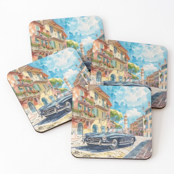 Item preview, Sunlit Italian Streets — Vintage Roadster Poster designed and sold by ArgentoArt.
