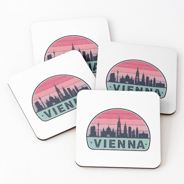 Artikelvorschau, Vienna Austria Travel Retro Emblem - Vintage Style Souvenir Design entworfen und verkauft von Timegraf.