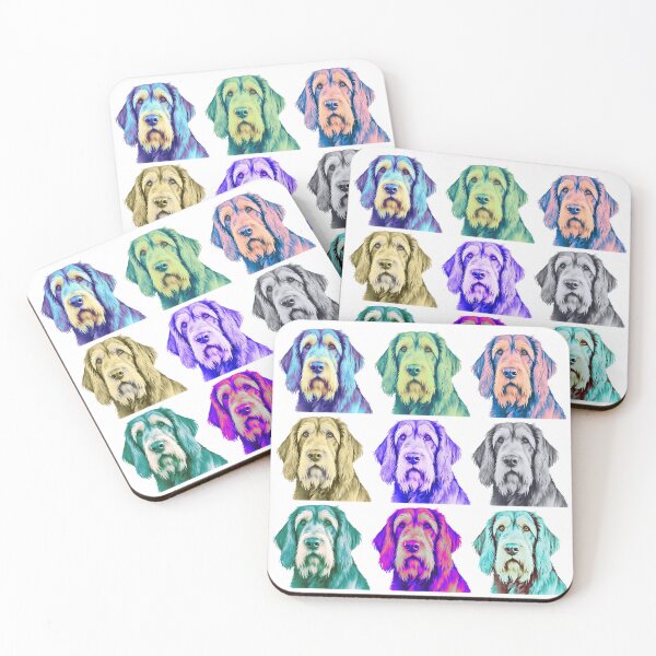 Item preview, Colorful Pop Art Otterhound Face Portrait in 9-Panel Design designed and sold by Fredster1966.