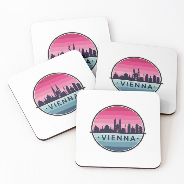 Artikelvorschau, Vienna Austria Travel Retro Emblem - Vintage Style Souvenir Design entworfen und verkauft von Timegraf.
