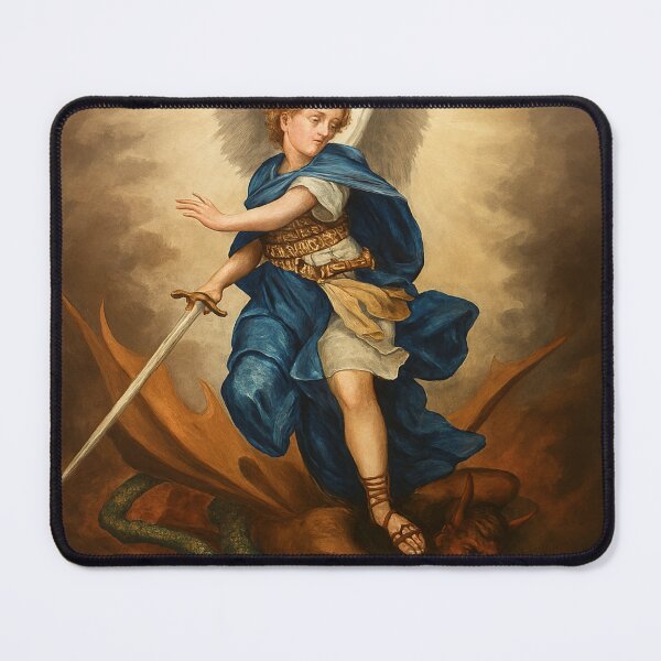 Item preview, Divine Judgment: Archangel Michael vs. The Infernal Serpent designed and sold by ScarredGoddess.