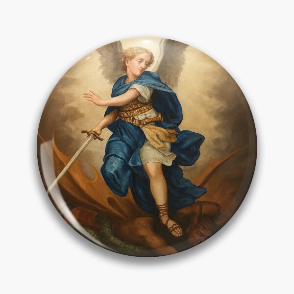 Item preview, Divine Judgment: Archangel Michael vs. The Infernal Serpent designed and sold by ScarredGoddess.
