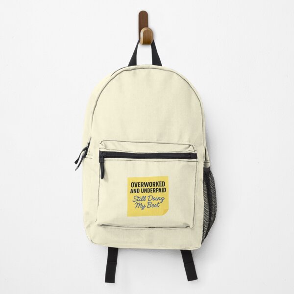 Item preview, Overworked and Underpaid – Still Doing My Best Sticker designed and sold by astersgraphics.