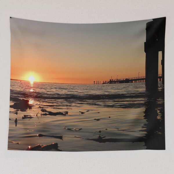 Item preview, Kingfisher Bay resort smoky sunset water level designed and sold by Mark Grimsley.