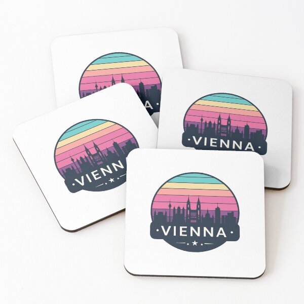 Artikelvorschau, Vienna Austria Travel Retro Emblem - Vintage Style Souvenir Design entworfen und verkauft von Timegraf.
