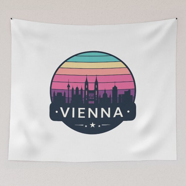 Item preview, Vienna Austria Travel Retro Emblem - Vintage Style Souvenir Design designed and sold by Timegraf.