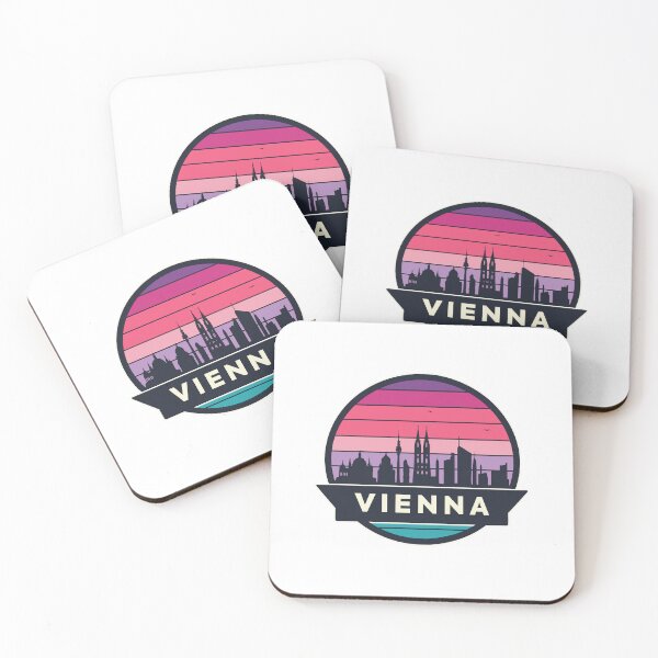 Artikelvorschau, Vienna Austria Travel Retro Emblem - Vintage Style Souvenir Design entworfen und verkauft von Timegraf.