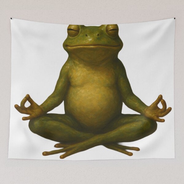 Item preview, Yoga frog  designed and sold by PixcelStudioB.