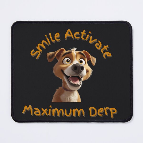 Item preview, Maximum Derp – Smiling Pup Design designed and sold by Mary_Quilter.