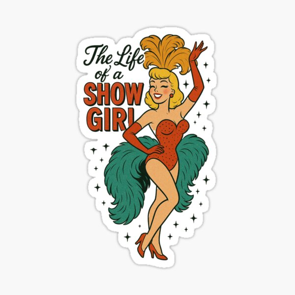 Item preview, The Life of a Showgirl – Vintage Pin-Up Las Vegas Glam (Blonde) designed and sold by rivercitybelle.