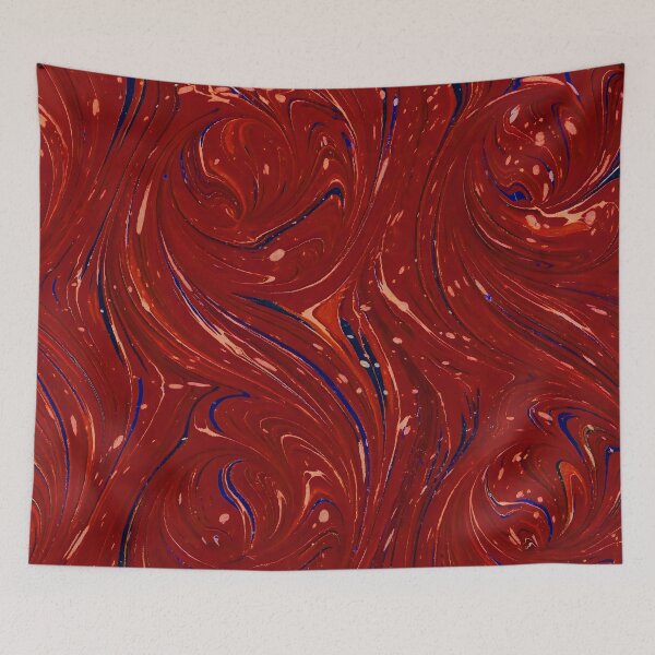 Item preview, Vintage Marbled Decorative Paper: Traditional Bookbinding Endpaper Design designed and sold by PinUpPizzazz.