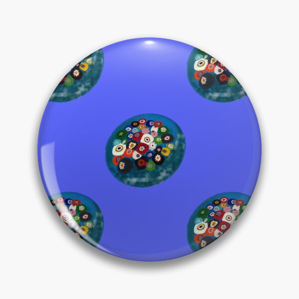 Item preview, Oval Millifiori Paperweight-Blue designed and sold by deblevart.