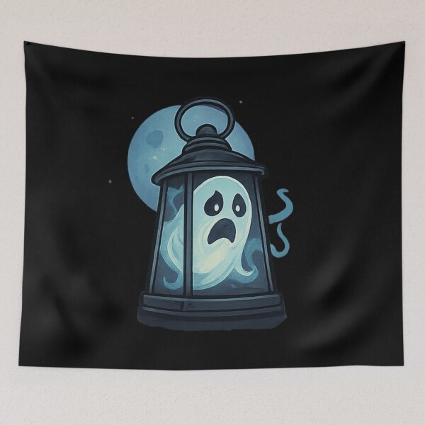Item preview, Scary Ghost in Lantern designed and sold by NoRestDesigns.