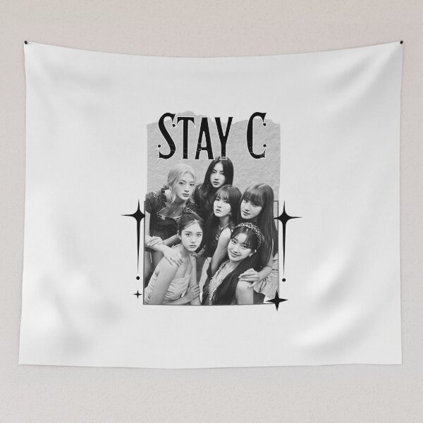 Item preview, STAYC Kpop Girl group Scrapbook Collage Cozy Y2K Vintage Design designed and sold by HELL0WBELLO.