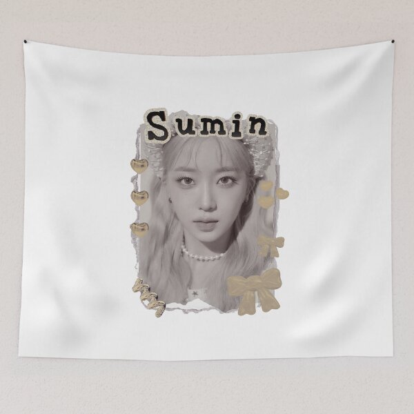 Item preview, STAYC Sumin Kpop Girl group Scrapbook Collage Cozy Y2K Vintage Design designed and sold by HELL0WBELLO.