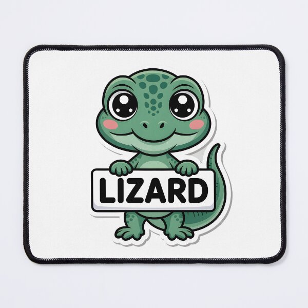 Item preview, Cute Cartoon Lizard Sticker – Chibi Style Reptile Design designed and sold by LEOdesignerArt.