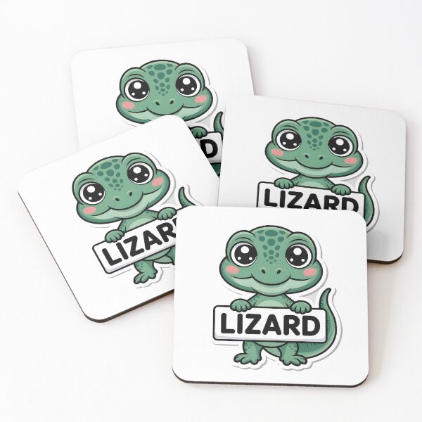 Item preview, Cute Cartoon Lizard Sticker – Chibi Style Reptile Design designed and sold by LEOdesignerArt.