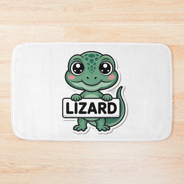 Artikelvorschau, Niedlicher Cartoon-Eidechsen-Aufkleber – Reptilien-Design im Chibi-Stil entworfen und verkauft von LEOdesignerArt.