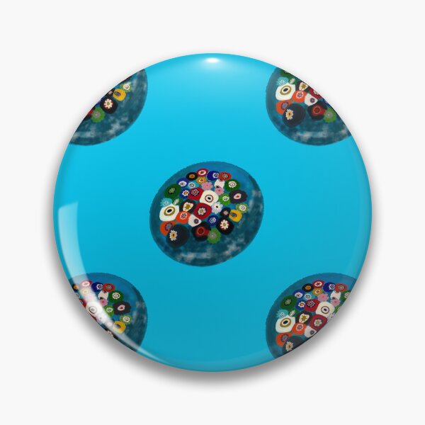 Item preview, Oval Millifiori Paperweight-Light Blue designed and sold by deblevart.