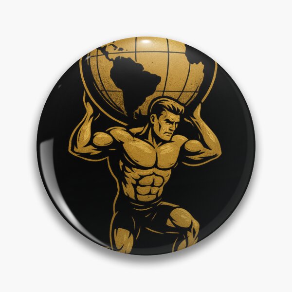 Item preview, Atlas Bodybuilder with Globe designed and sold by NoRestDesigns.