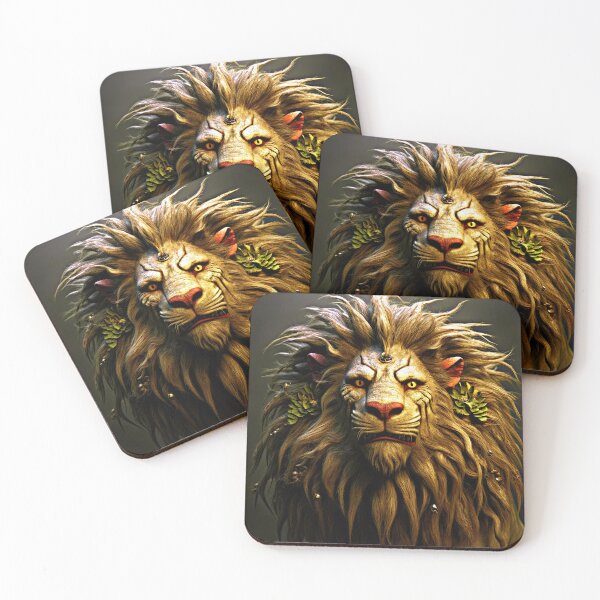 Item preview, Fantasy Lion Face With Flowing, Long Mane  designed and sold by DEC02.