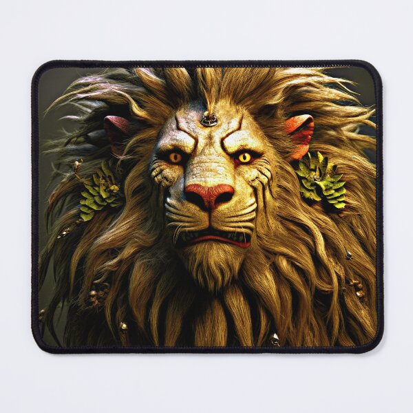 Item preview, Fantasy Lion Face With Flowing, Long Mane designed and sold by DEC02.