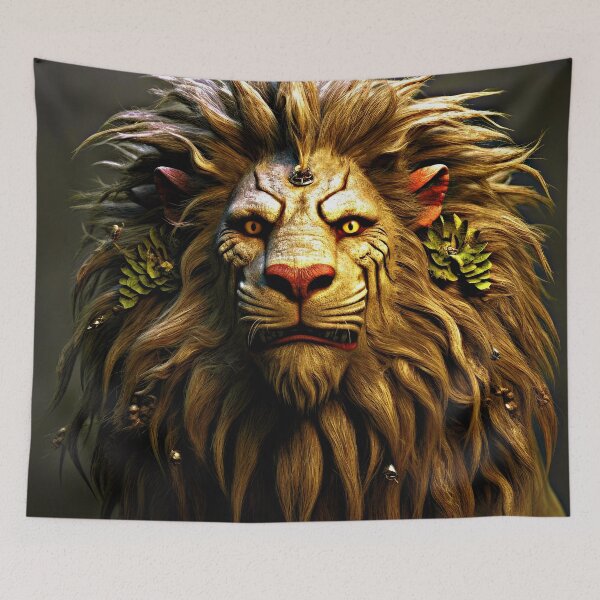 Item preview, Fantasy Lion Face With Flowing, Long Mane  designed and sold by DEC02.