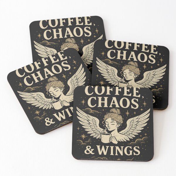 Item preview, Café, Caos y Alitas designed and sold by ScarredGoddess.