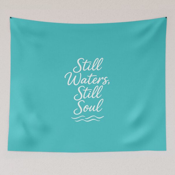 Item preview, Still Waters, Still Soul – Psalm 23 Christian Mental Health Sticker designed and sold by astersgraphics.