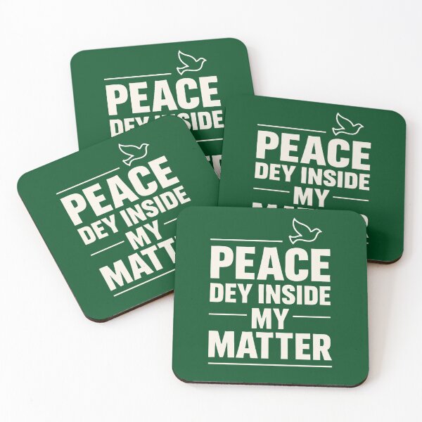 Item preview, Peace Dey Inside My Matter – Nigerian Christian Bold Peace Quote designed and sold by astersgraphics.