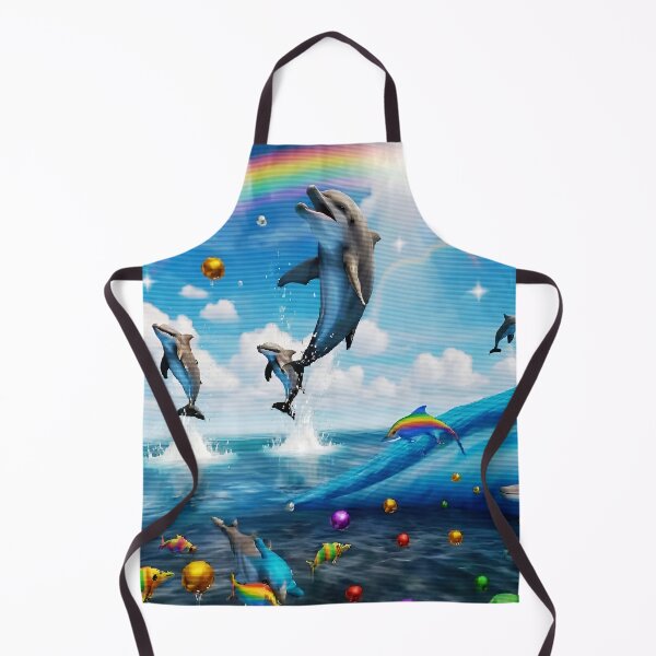 Item preview, Aesthetic And Colorful Dolphins With Console Graphics designed and sold by PocionGamer.