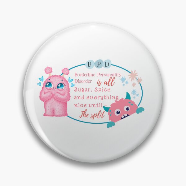 Item preview, BPD - Borderline Personality Disorder - Pink Monsters  designed and sold by The Courtesan Boutique.