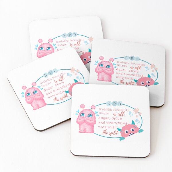 Item preview, BPD - Borderline Personality Disorder - Pink Monsters  designed and sold by The Courtesan Boutique.