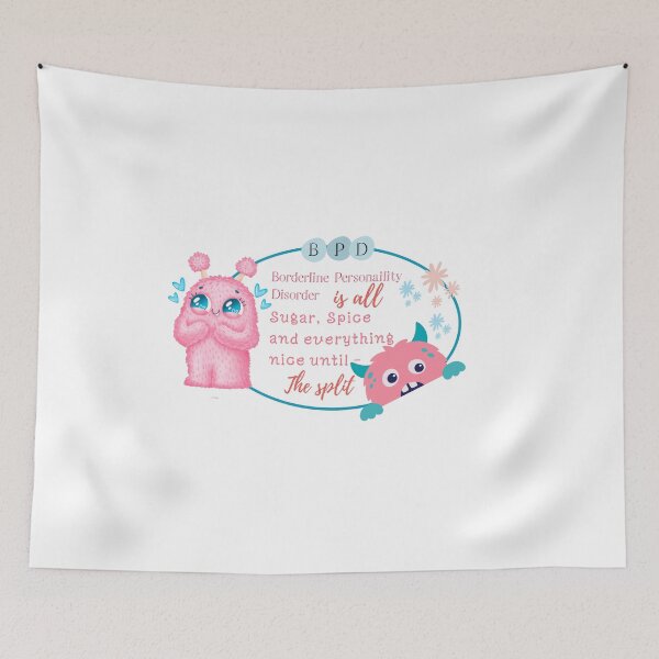 Item preview, BPD - Borderline Personality Disorder - Pink Monsters  designed and sold by The Courtesan Boutique.