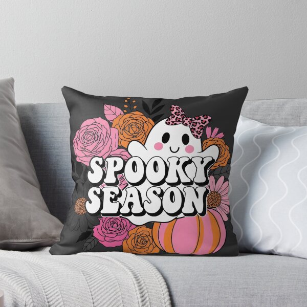 Item preview, Spooky Season Ghost with Pink Florals and Cute Halloween Aesthetic designed and sold by MvuuStudio.