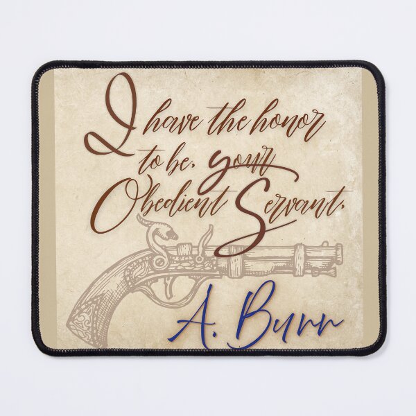Item preview, A. Burr – "Your Obedient Servant" – Historical Aesthetic, Script Typography, Duel-Themed designed and sold by LowlaBug Designs.