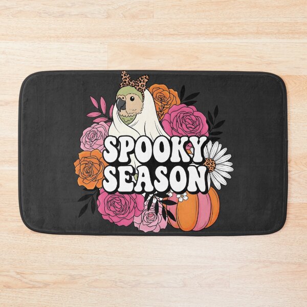 Item preview, Spooky Season Kakapo Ghost and Floral Halloween Design designed and sold by MvuuStudio.