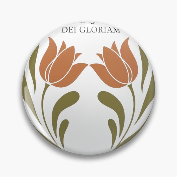 Item preview, Ad Mojerem Dei Gloriam Latin with Flowers designed and sold by Adorare-Co.