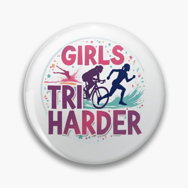 Item preview, Girl Tri Harder – Women’s Triathlon Motivation Design designed and sold by Triathlongram.