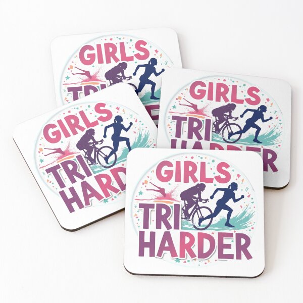 Item preview, Girl Tri Harder – Women’s Triathlon Motivation Design designed and sold by Triathlongram.